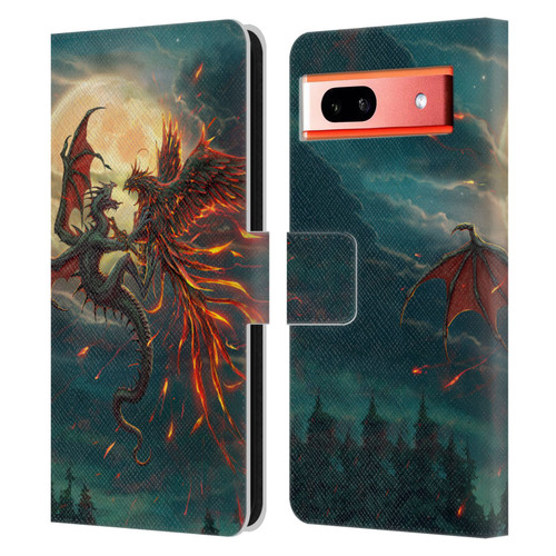 Christos Karapanos Key Art Against Leather Book Wallet Case Cover For Google Pixel 7a