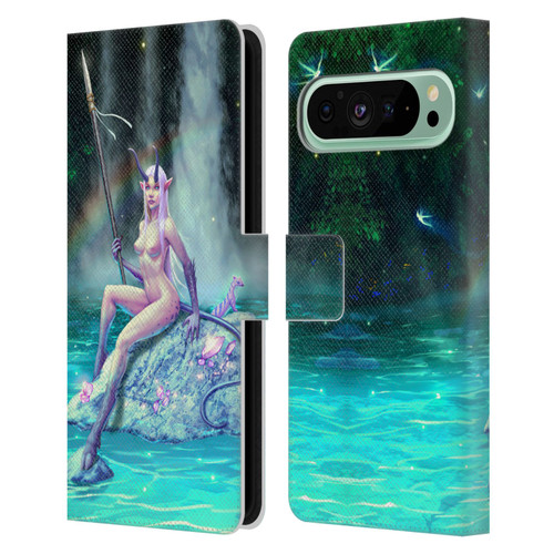 Christos Karapanos Key Art The Waterfall Leather Book Wallet Case Cover For Google Pixel 9 Pro XL