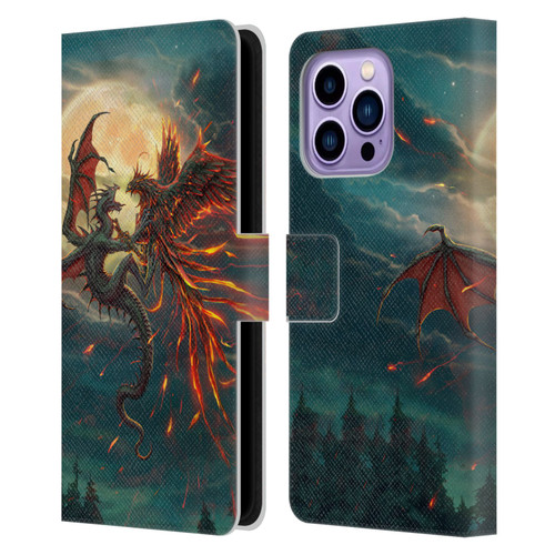 Christos Karapanos Key Art Against Leather Book Wallet Case Cover For Apple iPhone 14 Pro Max