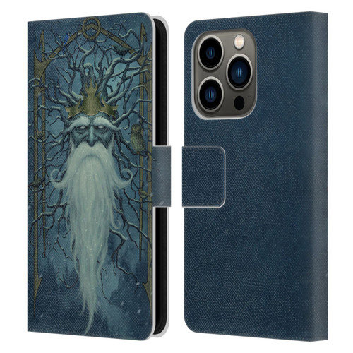 Christos Karapanos Key Art Winter Leather Book Wallet Case Cover For Apple iPhone 14 Pro