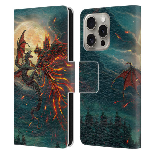 Christos Karapanos Key Art Against Leather Book Wallet Case Cover For Apple iPhone 16 Pro