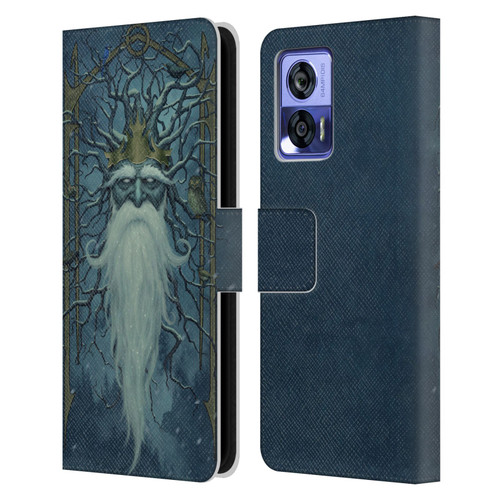 Christos Karapanos Key Art Winter Leather Book Wallet Case Cover For Motorola Edge 30 Neo 5G