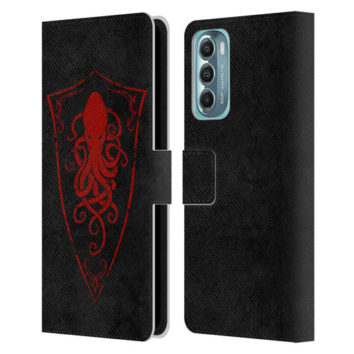 Christos Karapanos Key Art Octopus Shield Logo Leather Book Wallet Case Cover For Motorola Moto G Stylus 5G (2022)