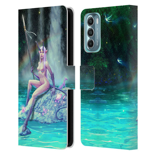 Christos Karapanos Key Art The Waterfall Leather Book Wallet Case Cover For Motorola Moto G Stylus 5G (2022)
