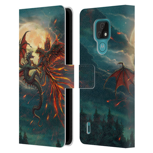 Christos Karapanos Key Art Against Leather Book Wallet Case Cover For Motorola Moto E7
