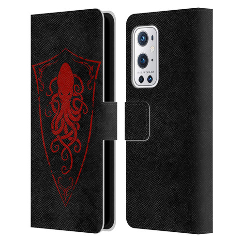 Christos Karapanos Key Art Octopus Shield Logo Leather Book Wallet Case Cover For OnePlus 9 Pro
