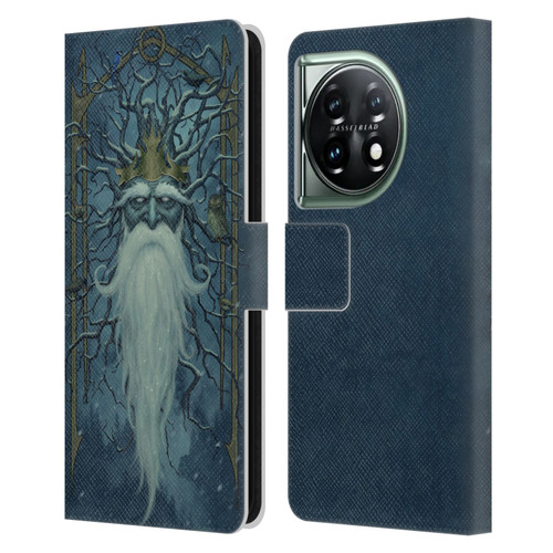 Christos Karapanos Key Art Winter Leather Book Wallet Case Cover For OnePlus 11 5G