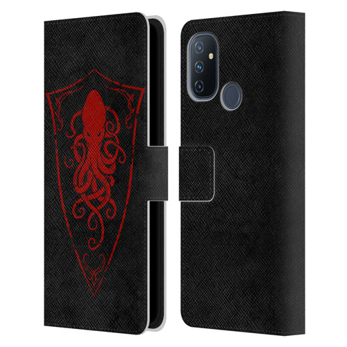 Christos Karapanos Key Art Octopus Shield Logo Leather Book Wallet Case Cover For OnePlus Nord N100