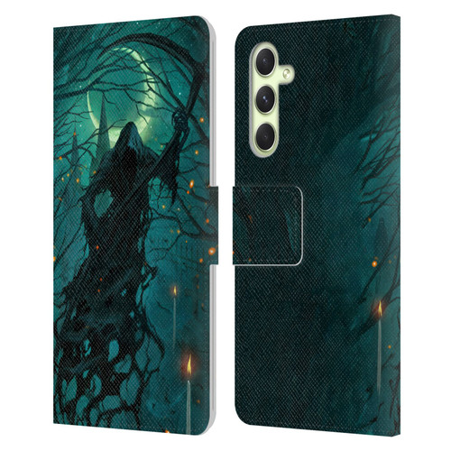 Christos Karapanos Key Art It's Just The Wind Leather Book Wallet Case Cover For Samsung Galaxy A54 5G