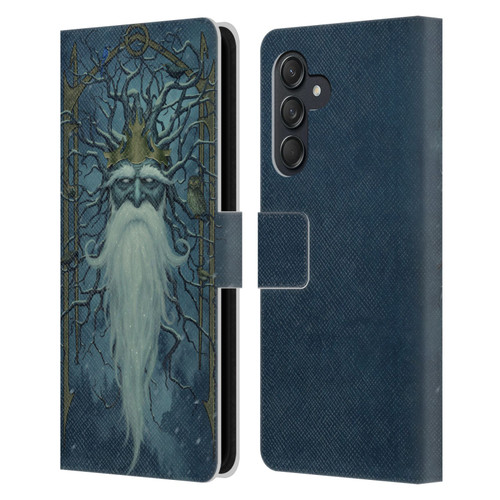 Christos Karapanos Key Art Winter Leather Book Wallet Case Cover For Samsung Galaxy M55 5G