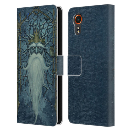 Christos Karapanos Key Art Winter Leather Book Wallet Case Cover For Samsung Galaxy Xcover7 5G