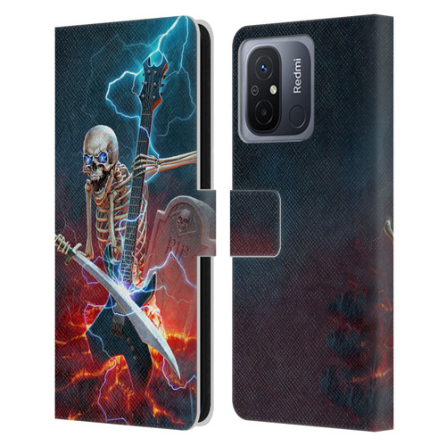 Christos Karapanos Key Art Metal Skeleton Leather Book Wallet Case Cover For Xiaomi Redmi 12C