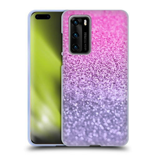 Monika Strigel Glitter Collection Lavender Pink Soft Gel Case for Huawei P40 5G
