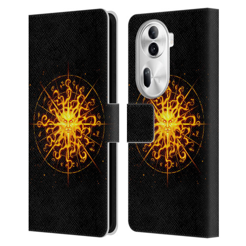 Christos Karapanos Mythical Art Helios Leather Book Wallet Case Cover For OPPO Reno11
