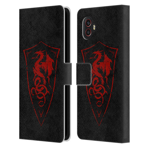 Christos Karapanos Shield Dragon Leather Book Wallet Case Cover For Samsung Galaxy Xcover6 Pro/Pro2
