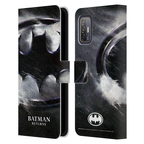 Batman Returns Key Art Oversized Logo Leather Book Wallet Case Cover For HTC Desire 21 Pro 5G