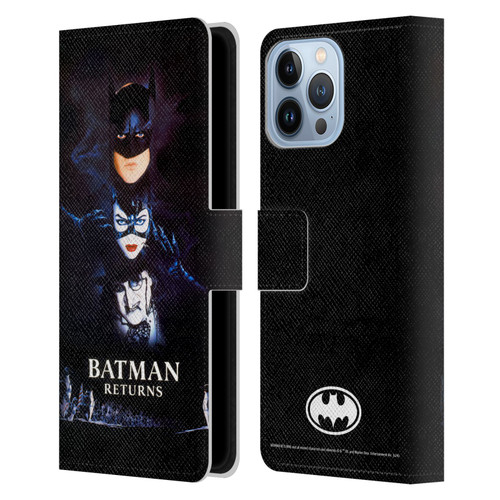 Batman Returns Key Art Poster Leather Book Wallet Case Cover For Apple iPhone 13 Pro Max