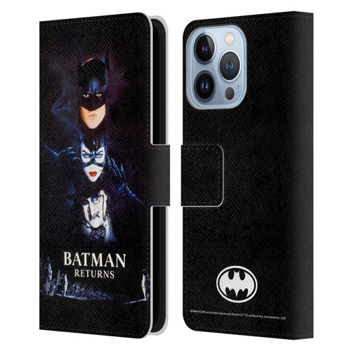 Batman Returns Key Art Poster Leather Book Wallet Case Cover For Apple iPhone 13 Pro