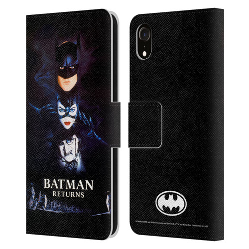 Batman Returns Key Art Poster Leather Book Wallet Case Cover For Apple iPhone XR
