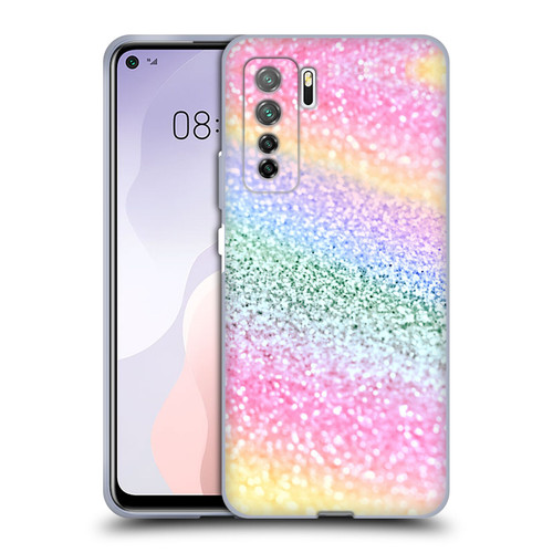Monika Strigel Glitter Collection Unircorn Rainbow Soft Gel Case for Huawei Nova 7 SE/P40 Lite 5G