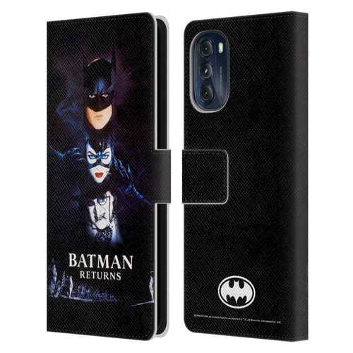 Batman Returns Key Art Poster Leather Book Wallet Case Cover For Motorola Moto G (2022)