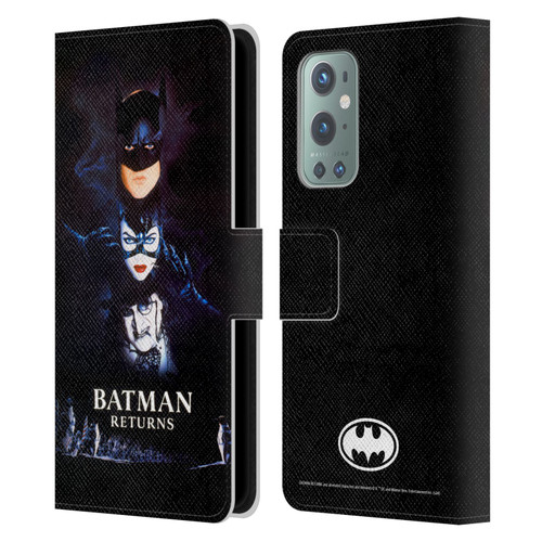 Batman Returns Key Art Poster Leather Book Wallet Case Cover For OnePlus 9