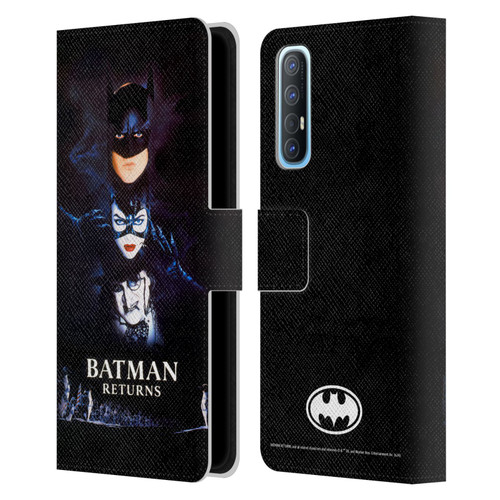 Batman Returns Key Art Poster Leather Book Wallet Case Cover For OPPO Find X2 Neo 5G
