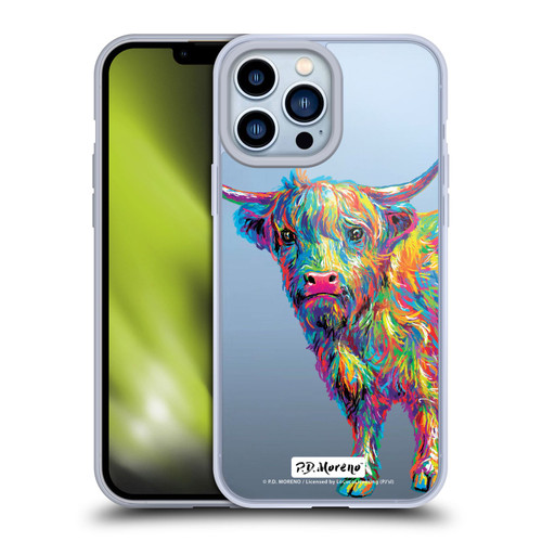 P.D. Moreno Animals II Reuben The Highland Cow Soft Gel Case for Apple iPhone 13 Pro Max & MagSafe