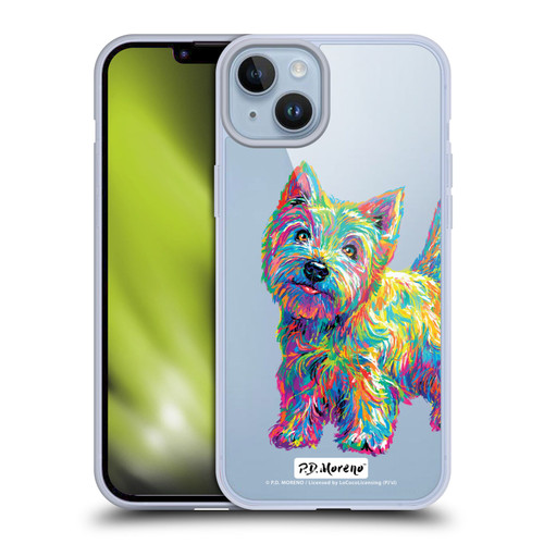 P.D. Moreno Animals II Marvin The Westie Dog Soft Gel Case for Apple iPhone 14 Plus & MagSafe