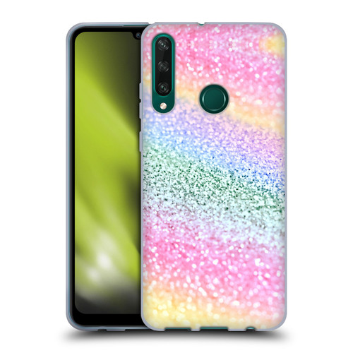 Monika Strigel Glitter Collection Unircorn Rainbow Soft Gel Case for Huawei Y6p
