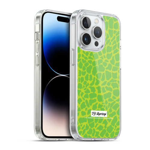 P.D. Moreno Patterns Lime Green Soft Gel Case for Apple iPhone 14 Pro & MagSafe