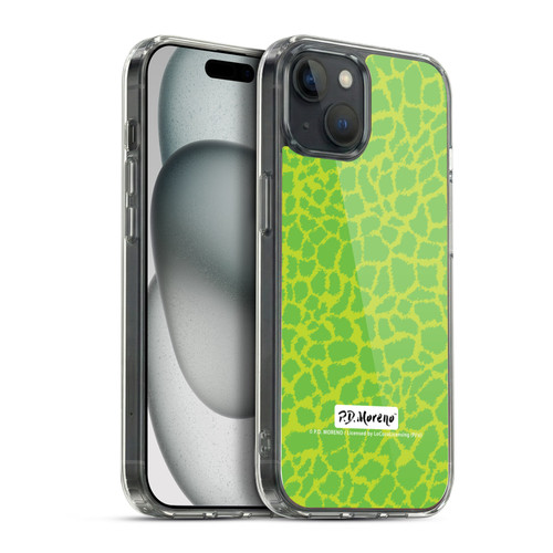 P.D. Moreno Patterns Lime Green Soft Gel Case for Apple iPhone 15 Plus & MagSafe