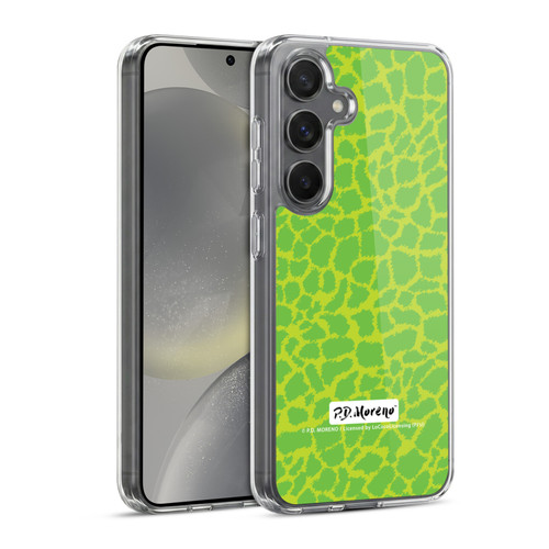 P.D. Moreno Patterns Lime Green Soft Gel Case for Samsung Galaxy S24 5G & MagSafe