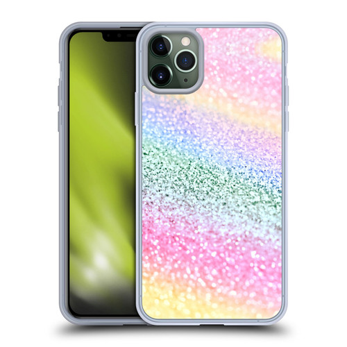 Monika Strigel Glitter Collection Unircorn Rainbow Soft Gel Case for Apple iPhone 11 Pro Max