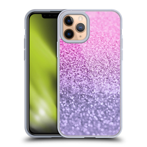Monika Strigel Glitter Collection Lavender Pink Soft Gel Case for Apple iPhone 11 Pro