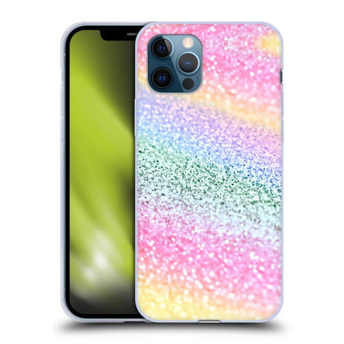 Monika Strigel Glitter Collection Unircorn Rainbow Soft Gel Case for Apple iPhone 12 / iPhone 12 Pro