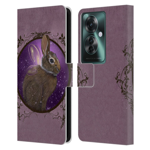 Ash Evans Animals Rabbit Leather Book Wallet Case Cover For OPPO Reno11 F 5G / F25 Pro 5G