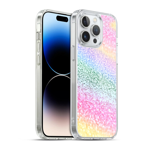 Monika Strigel Glitter Collection Unircorn Rainbow Soft Gel Case for Apple iPhone 14 Pro Max & MagSafe