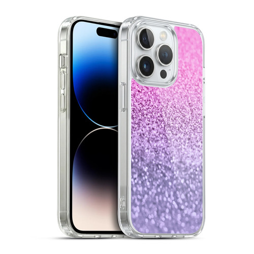 Monika Strigel Glitter Collection Lavender Pink Soft Gel Case for Apple iPhone 14 Pro & MagSafe