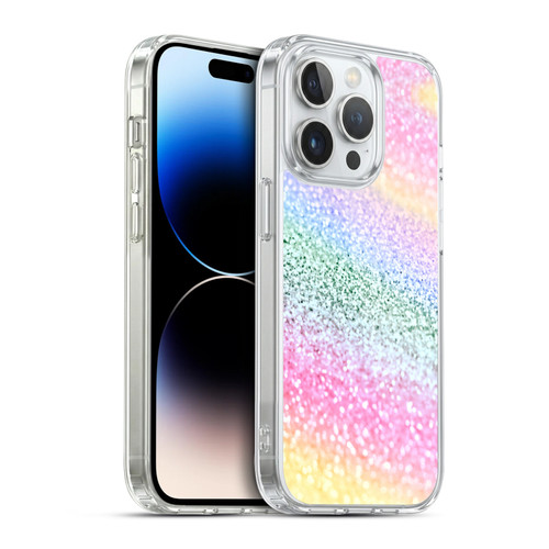 Monika Strigel Glitter Collection Unircorn Rainbow Soft Gel Case for Apple iPhone 14 Pro & MagSafe