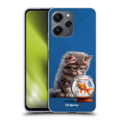 P.D. Moreno Play Cat Artwork Goldfish Soft Gel Case for Xiaomi Redmi 12