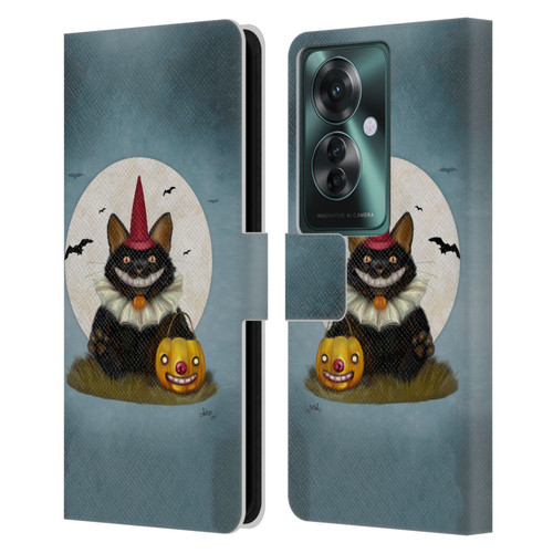 Ash Evans Black Cats 2 Party Cat Leather Book Wallet Case Cover For OPPO Reno11 F 5G / F25 Pro 5G