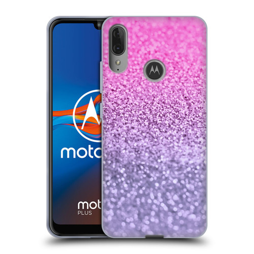 Monika Strigel Glitter Collection Lavender Pink Soft Gel Case for Motorola Moto E6 Plus