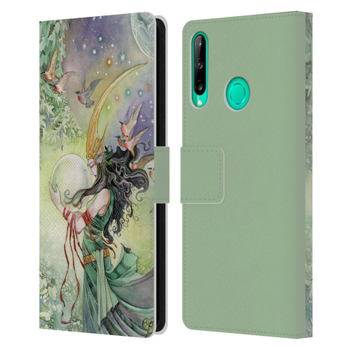 Stephanie Law Art World Leather Book Wallet Case Cover For Huawei P40 lite E