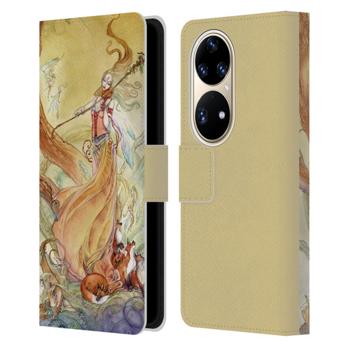 Stephanie Law Art Violin Leather Book Wallet Case Cover For Huawei P50 Pro