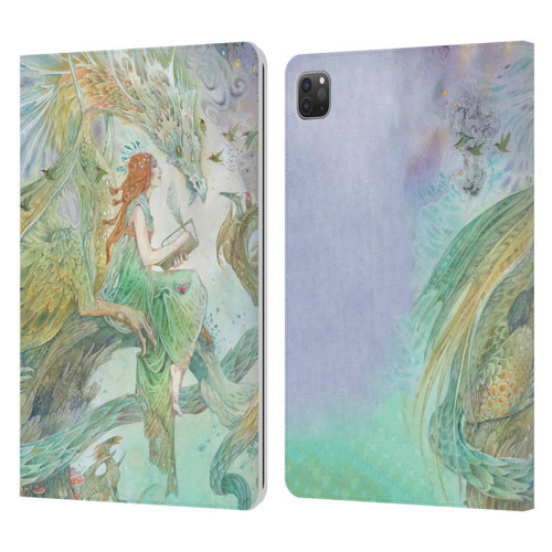 Stephanie Law Art Transcribing The Wind Leather Book Wallet Case Cover For Apple iPad Pro 11 2020 / 2021 / 2022