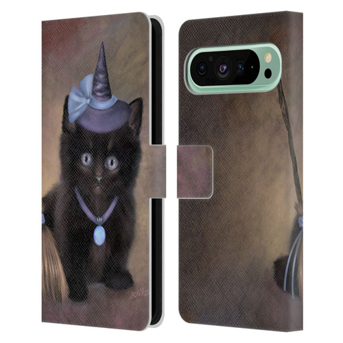 Ash Evans Graphics Broomstick Leather Book Wallet Case Cover For Google Pixel 9 Pro XL