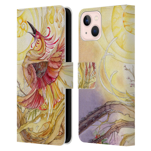 Stephanie Law Art Phoenix Leather Book Wallet Case Cover For Apple iPhone 13