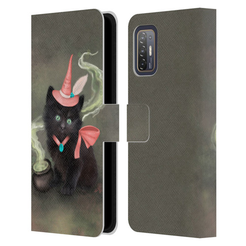 Ash Evans Graphics Familiar Spell Leather Book Wallet Case Cover For HTC Desire 21 Pro 5G
