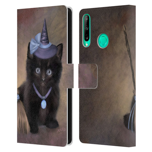Ash Evans Graphics Broomstick Leather Book Wallet Case Cover For Huawei P40 lite E